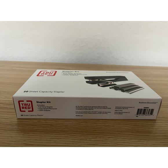 TRU RED Desktop Stapler Kit 20-Sheet Capacity Black TR58081 - Picture 9 of 10